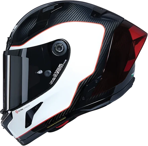 NOLAN X-804 RS ASSO DI PICCHE 343 (CLEAR AND SILVER VISOR INCLUDED), black white