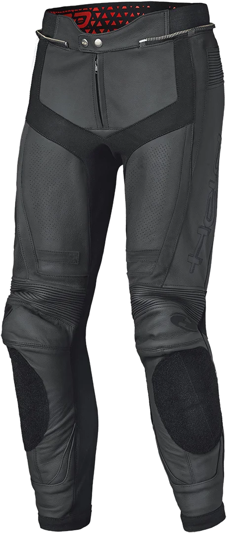 Held Rocket 3.0 Ladies White Red Leather Pants, black