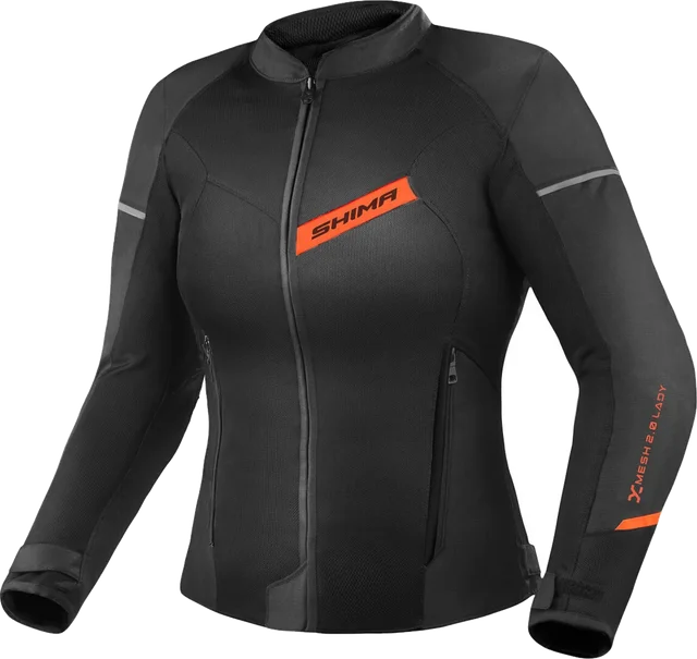 SHIMA X-Mesh 2.0 Ladies Motorcycle Textile Jacket, black/red