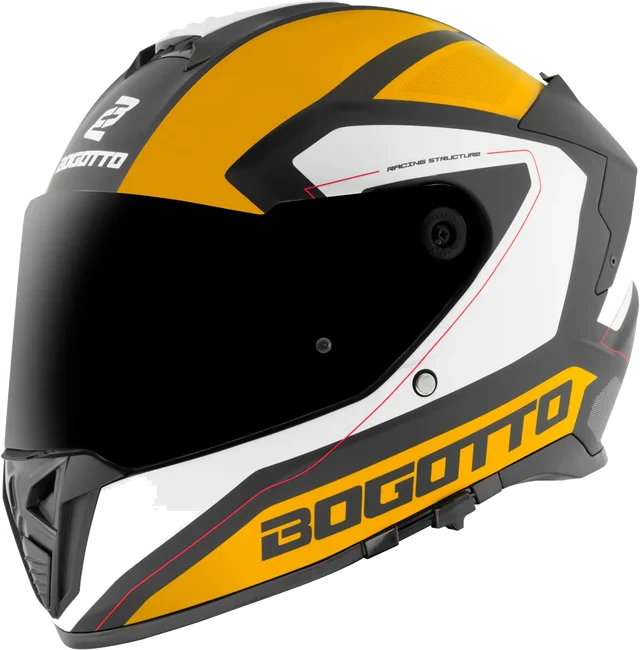 Bogotto FF122 BGT Helmet, yellow white