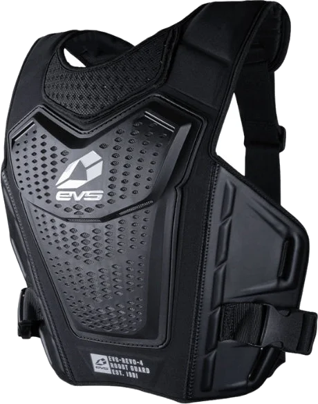 EVS Revo 4 Roost Guard, Black/White