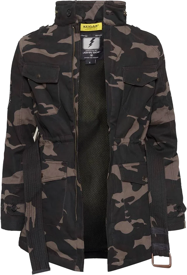 John Doe Field XTM Ladies Motorcycle Textile Jacket, black