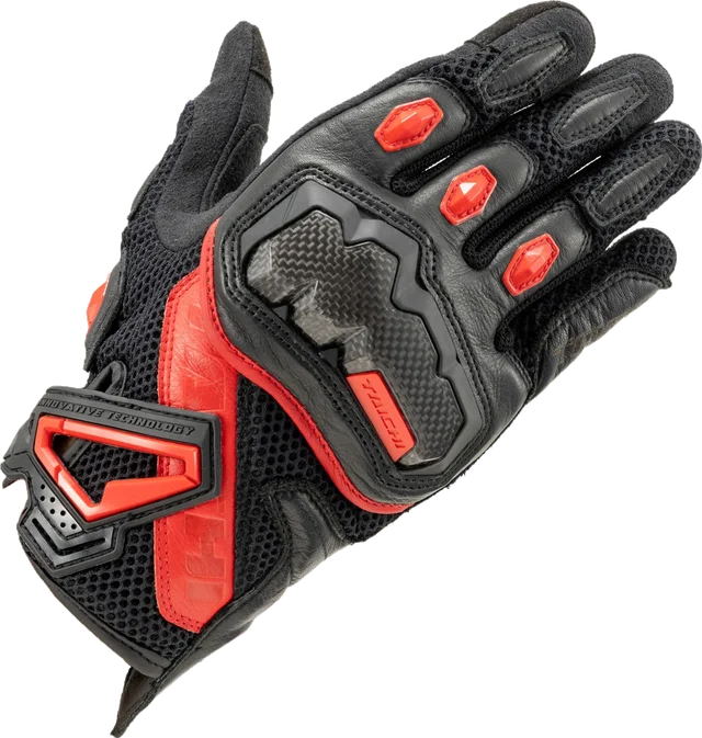 RS TAICHI WRX PRO AIR GLOVES RST465, black red
