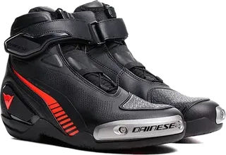 Dainese Superya Riding Shoes Black / Fluo Red
