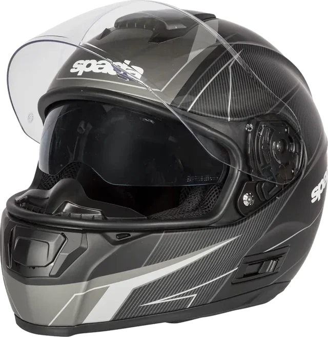 Spada SP16 Linear Helmet Matt Black Silver Anthracite, Matt Black Silver Anthracite