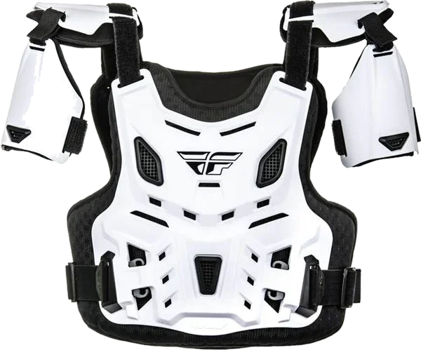 Fly Racing Revel Youth Chest Protector, White/Black