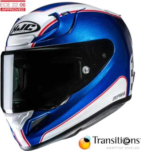 HJC RPHA 12N Helmet Respon MC2 Photochromic Shield