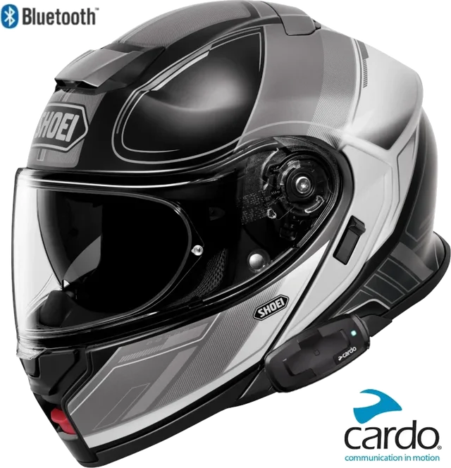 Shoei Neotec 3 Bluetooth Helmet Sharpen TC-5 Cardo Packtalk S