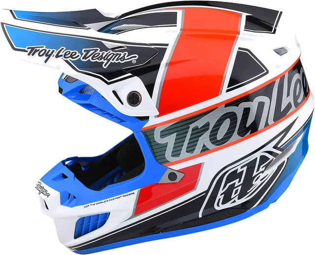 Troy Lee Designs SE5 Composite Helmet w/ MIPS - Team, orange blue