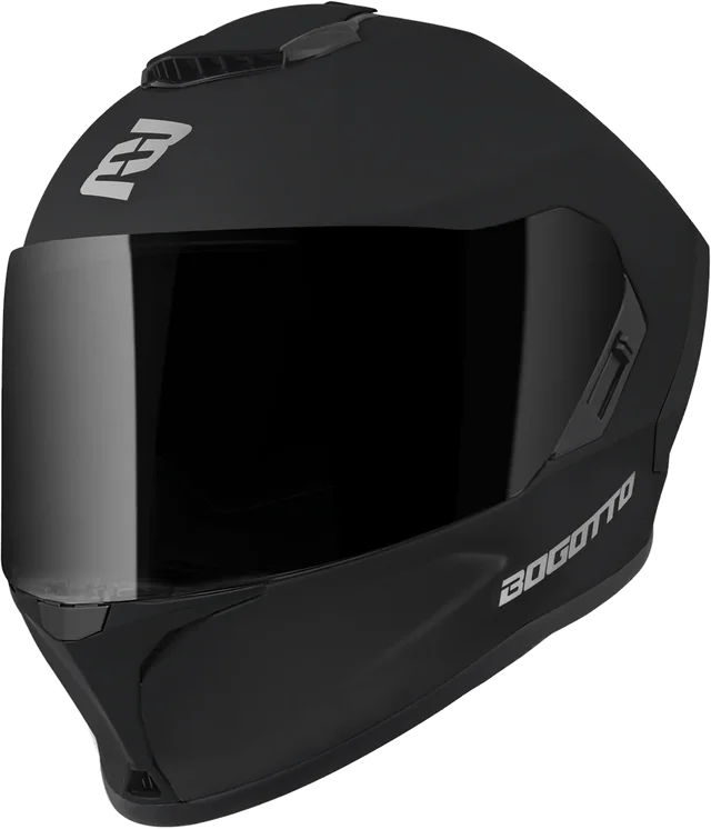 Bogotto Phantom Fiberglass Helmet, black matt