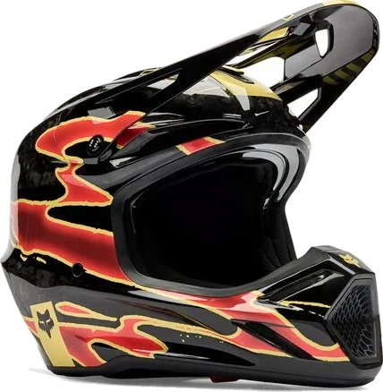 Fox Racing 2026 V3 RS Carbon Helmet With MIPS - Inning, Black