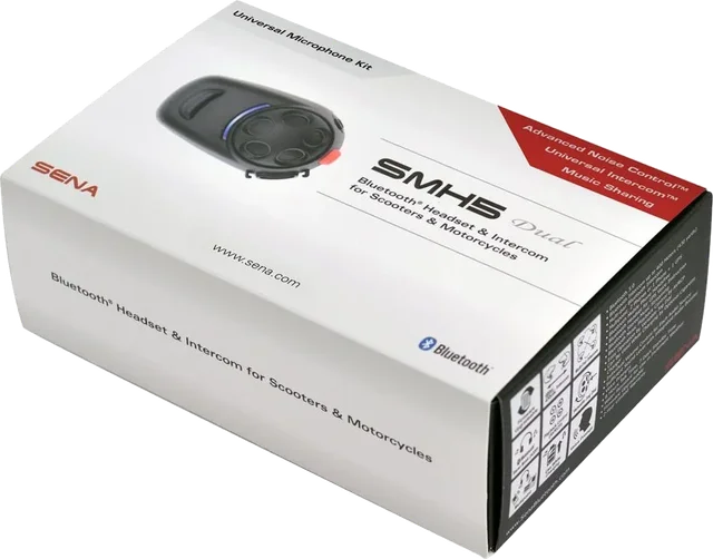 Sena Bluetooth Unit Scooters & M/Cs Uni Microphone Kit Dual Pack SMH5D-10