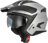 Acerbis Jet Aria Evo Metallic Helmet Silver