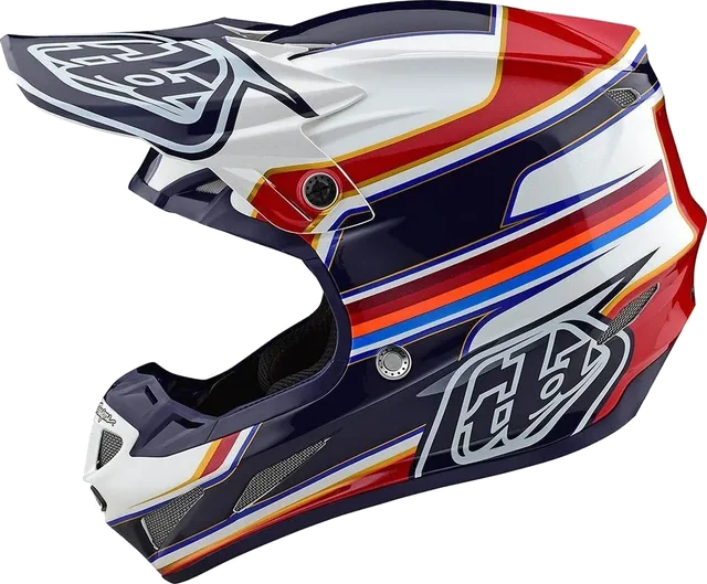 Troy Lee Designs TLD SE4 Composite Helmet Speed White / Red, red