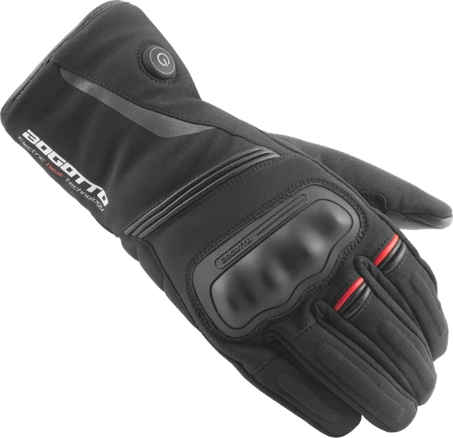 Bogotto Celsius Heat Heated Motorcycle Gloves, black