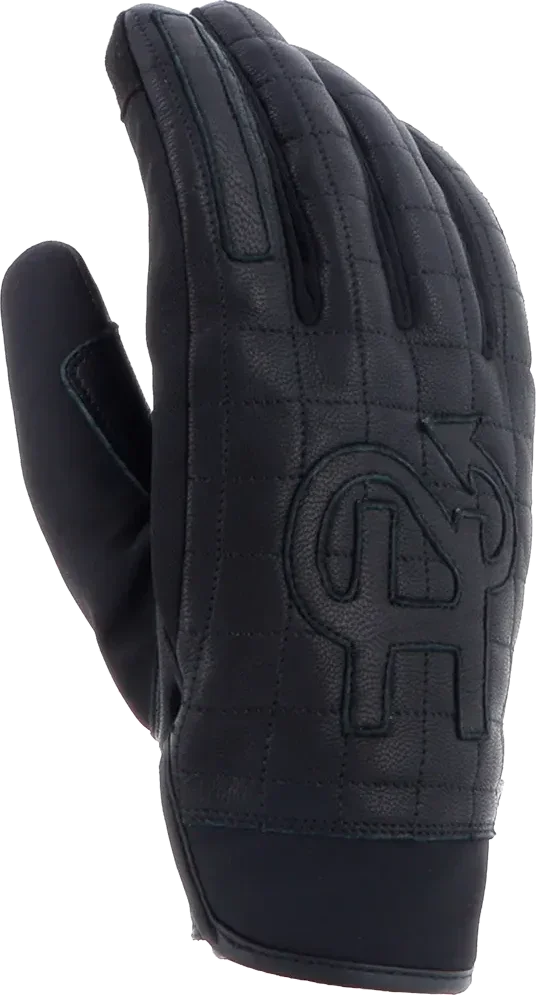 Helstons Paddy Leather Gloves, Black