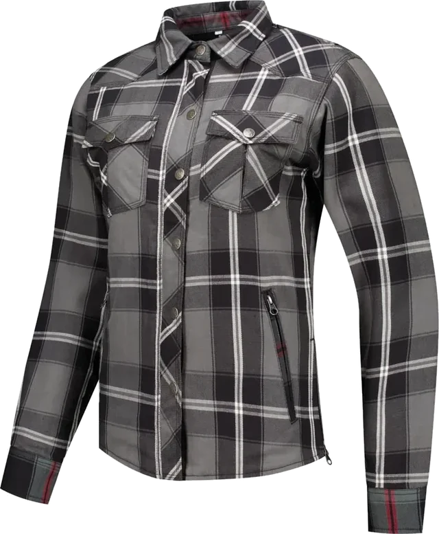 Rusty Stitches Liss V2 Ladies Textile Jacket Grey / White / Black