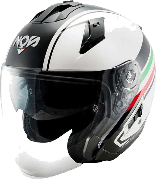 Nos Ns-2 Open Face Helmet, Black