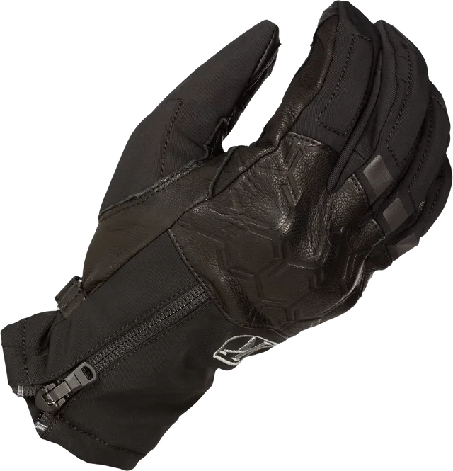 Klim Vanguard V2 Gore-Tex Short Leather Gloves - Stealth Black, Stealth Black