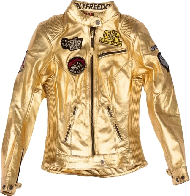 HolyFreedom Women's Leather Jacket Holyfreedom Gold Lingotto