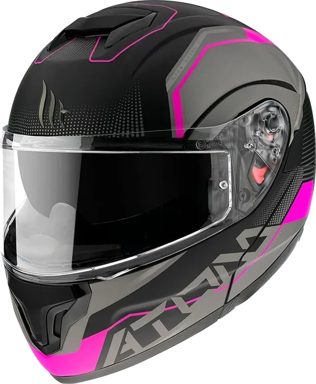 MT Helmets Atom SV Quark Modular Helmet, Matt Pink