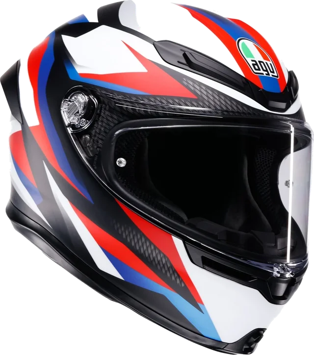 AGV K6 S Timewarp Matt Black/Red/Blue, MATT BLACK/RED/BLUE