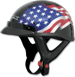 AFX Fx-70 Freedom Half Helmet, Black