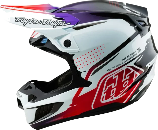 Troy Lee Designs SE5 Carbon Helmet Drips Black/White