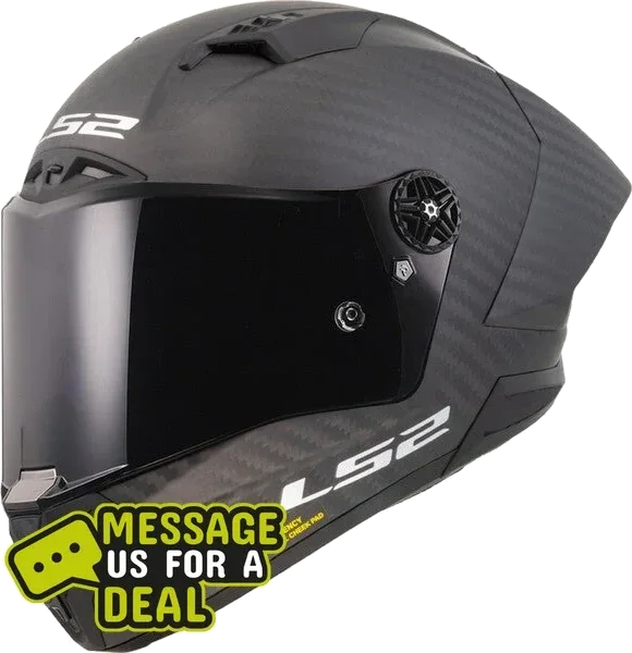LS2 FF805 THUNDER GP AERO SPOILER MATT BLACK (Includes Additional Dark Visor), m.black