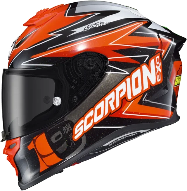 Scorpion EXO R1 Air Bautista Helmet CLOSEOUT, red black white