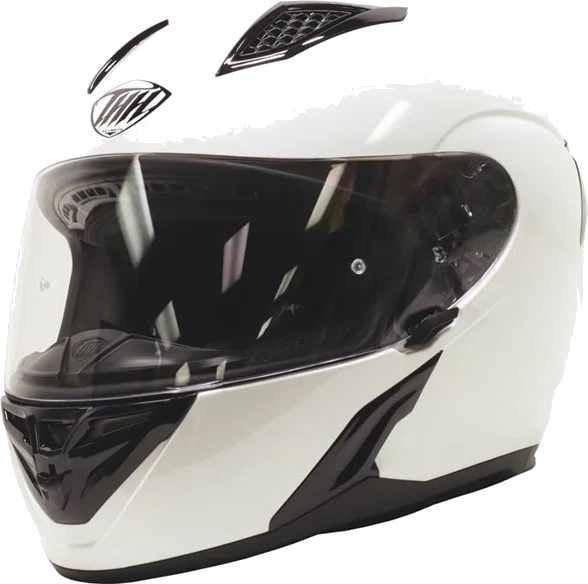 THH T810S Full Face Helmet, White