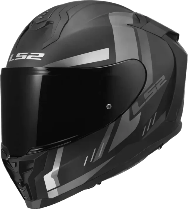 LS2 Challenger II Grid Adult Street Helmets, gloss black gray