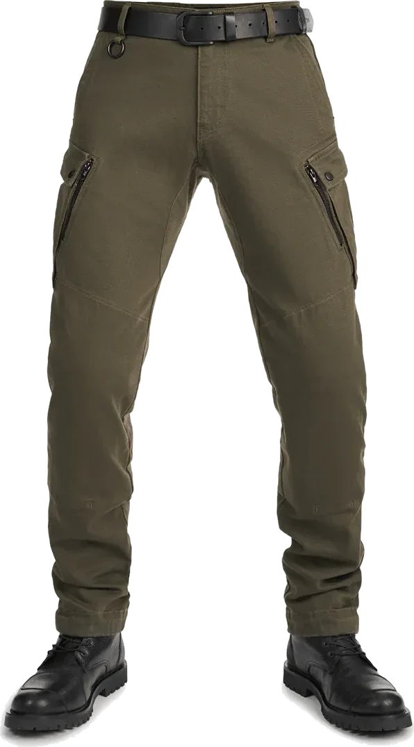 Pando Moto Mark AAA Cargo Jeans Olive, Green