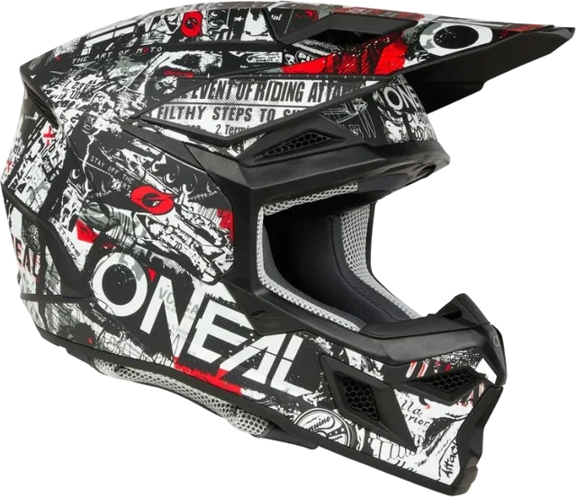 O'Neal ONeal 3 SRS Attack Helmet, Black / White