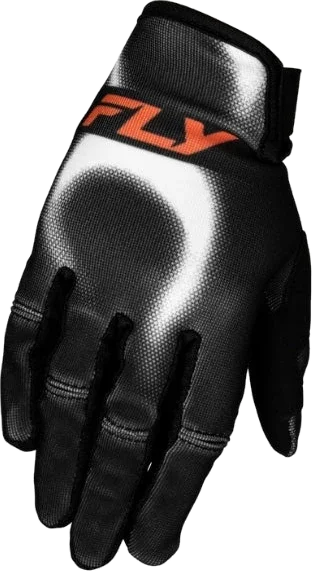 Fly Racing Kinetic Torch Gloves (Youth), Black/White/Orange