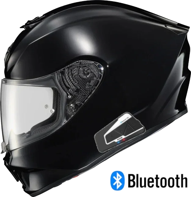 Scorpion EXO-R330 Full Face Bluetooth Helmet Gloss Black