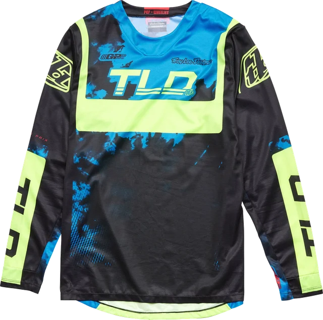 Troy Lee Designs Youth GP Jersey Astro Black / Yellow, BLACK / YELLOW