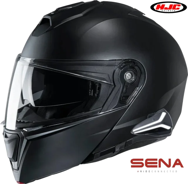 HJC i90 Modular Sena Smart 20b Bluetooth Helmet Matte Black Size 3XL