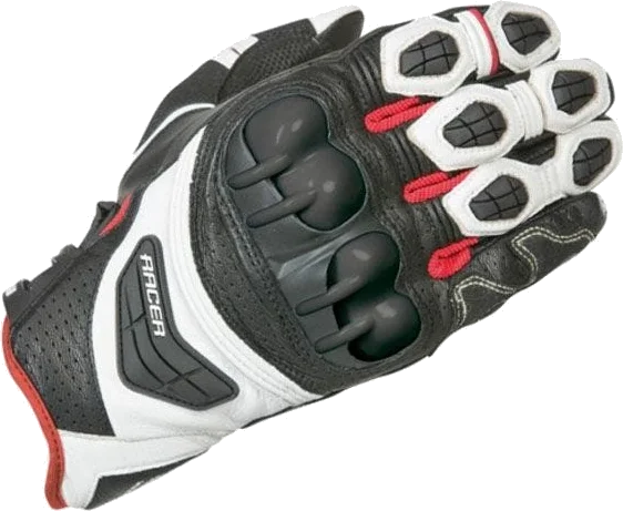 Racer Sprint Gloves - Black/White/Red