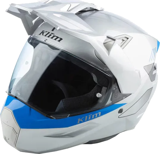 KLIM X1 Alpha Helmet Gloss Electric Blue Lemonade