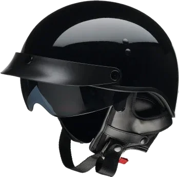 Z1R Vagrant NC Half Shell Helmet Gloss Black