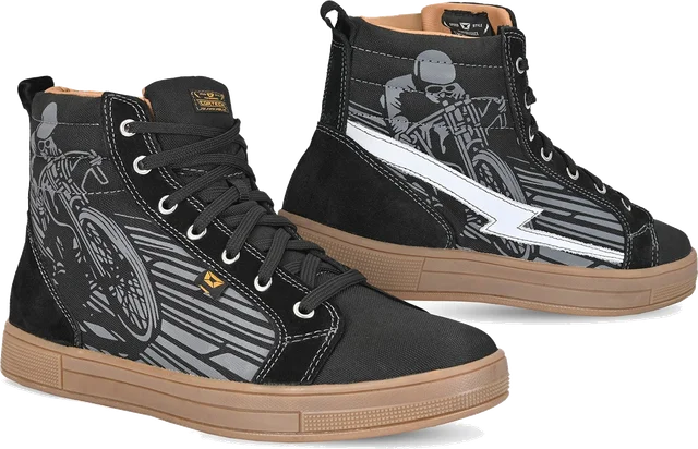 Cortech Slayer Limited Edition Boardtrack Riding Shoes, Black/Gray