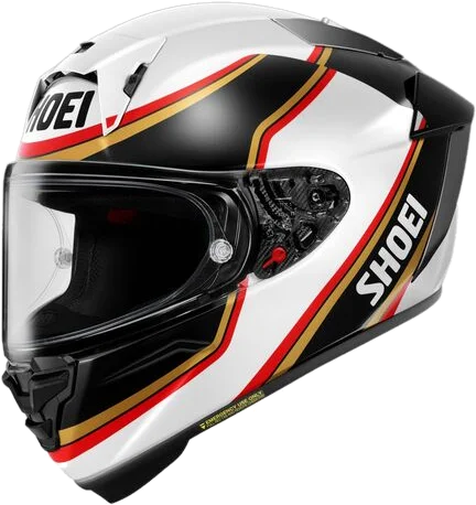 Shoei X-15 Rainey Helmet, White/Red