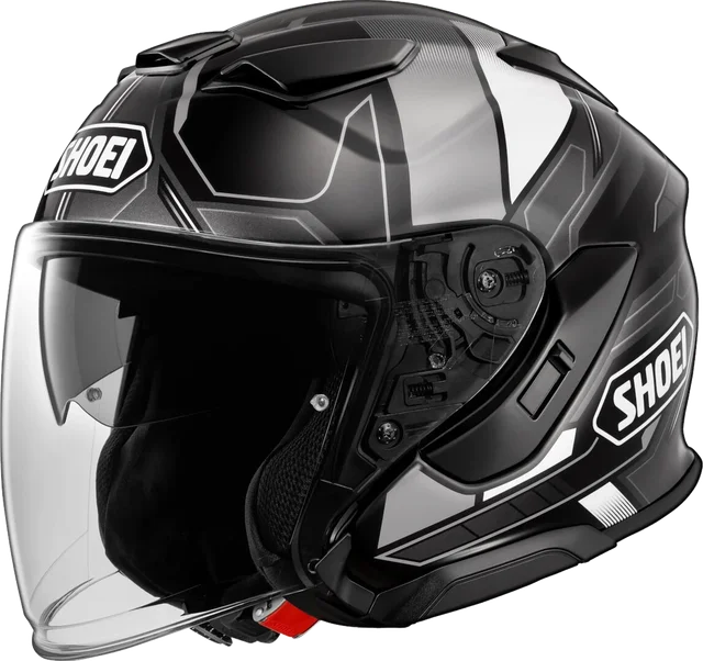 Shoei J-cruise 3 Whizzy Open Face Helmet, black/grey/white