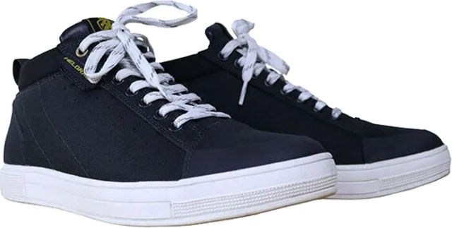 Helgrade Vedder Mid-Top Moto Shoes, Black