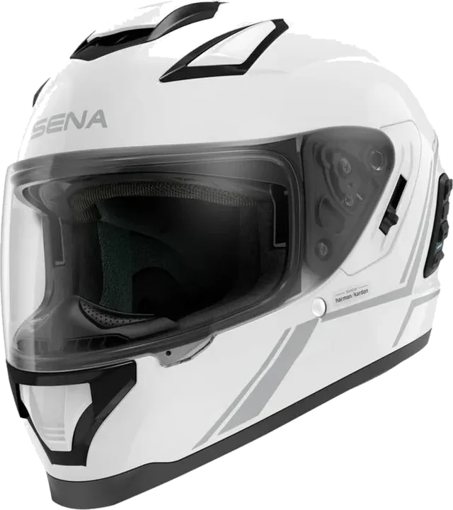 Sena STRYKER SMART HELMET FULL-FACE M SIZE DOT, GLOSSY WHITE
