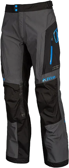 Klim Traverse Pant, Black - Kinetik Blue