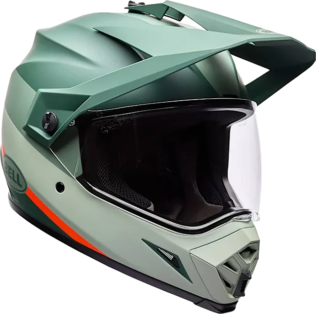Bell MX-9 Adventure MIPS Trail Helmet, Green, Orange