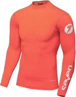 Seven MX Seven Zero Compression Jersey Coral