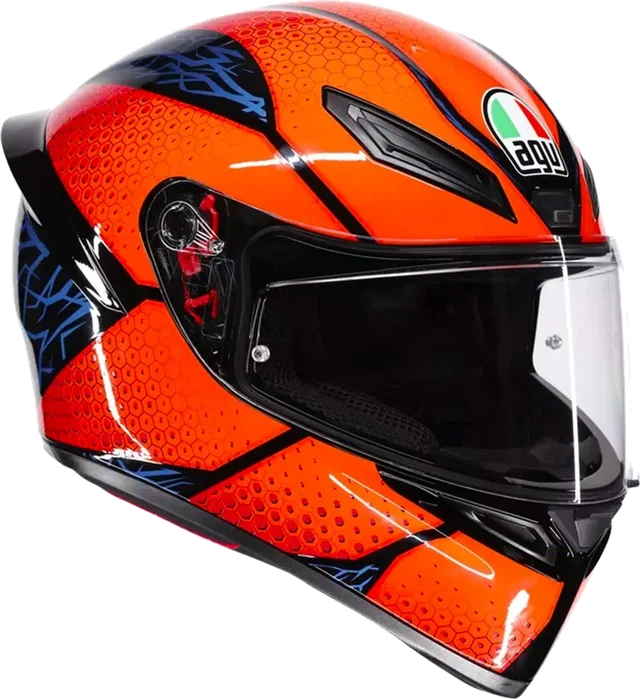 Agv K1 S E22.06 Helmet Speedarmor Black/Orange/Blue Gloss